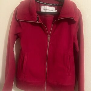 Calvin Klein Women's‎ Red Bomber Jacket